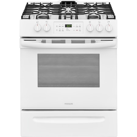 Frigidaire 30-in. ADA Compliant Front Control Freestanding Gas Range FFGH3054UW